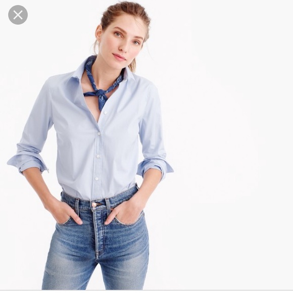 J. Crew Tops - J Crew Habadashery Quarter Length Button-down